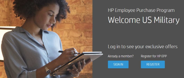 hp employee purchase program main page